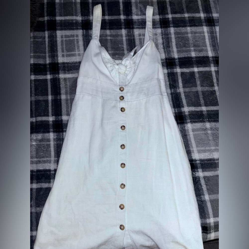 white flowy dress